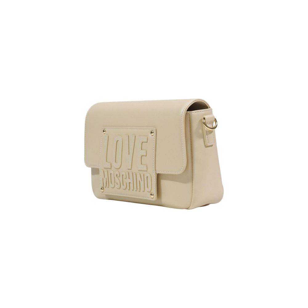 Cream Polyethylene Handbag