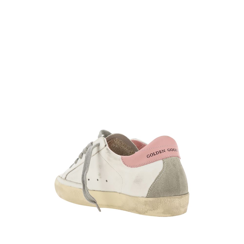 White Calf Leather Bos Taurus Sneakers