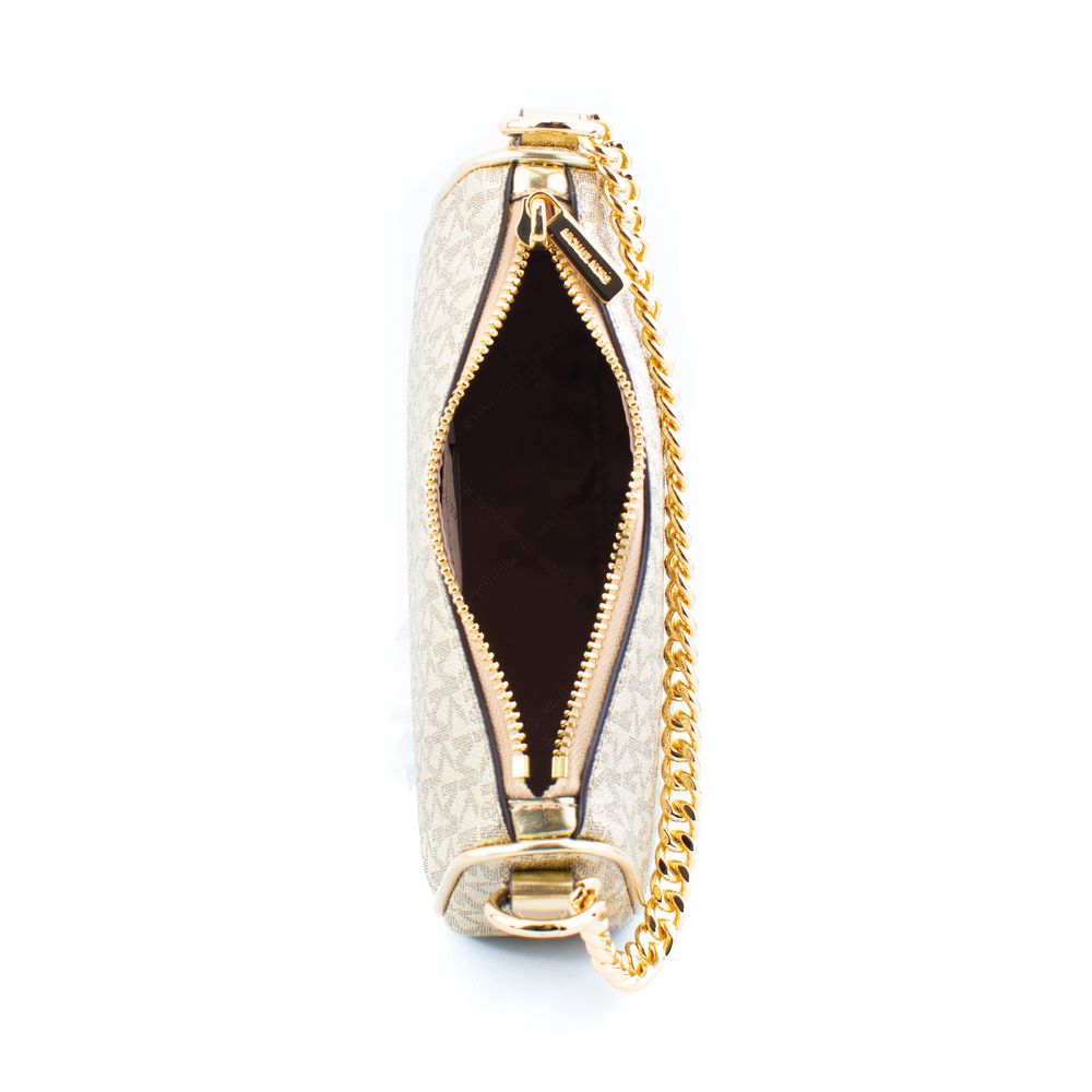 Gold Canvas Shoulder Bag