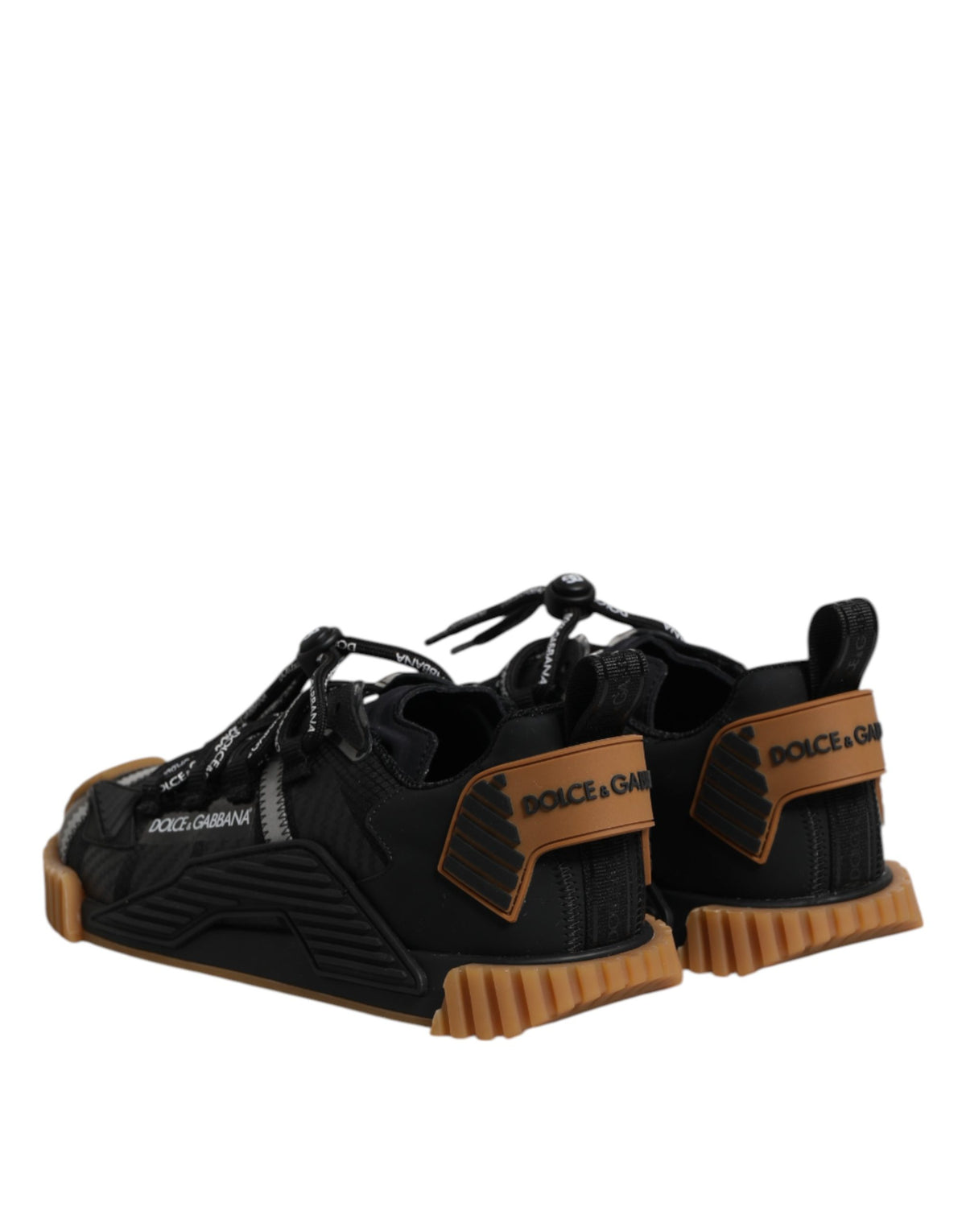 Black Logo Lace Up Low Top NS1 Sneakers Shoes