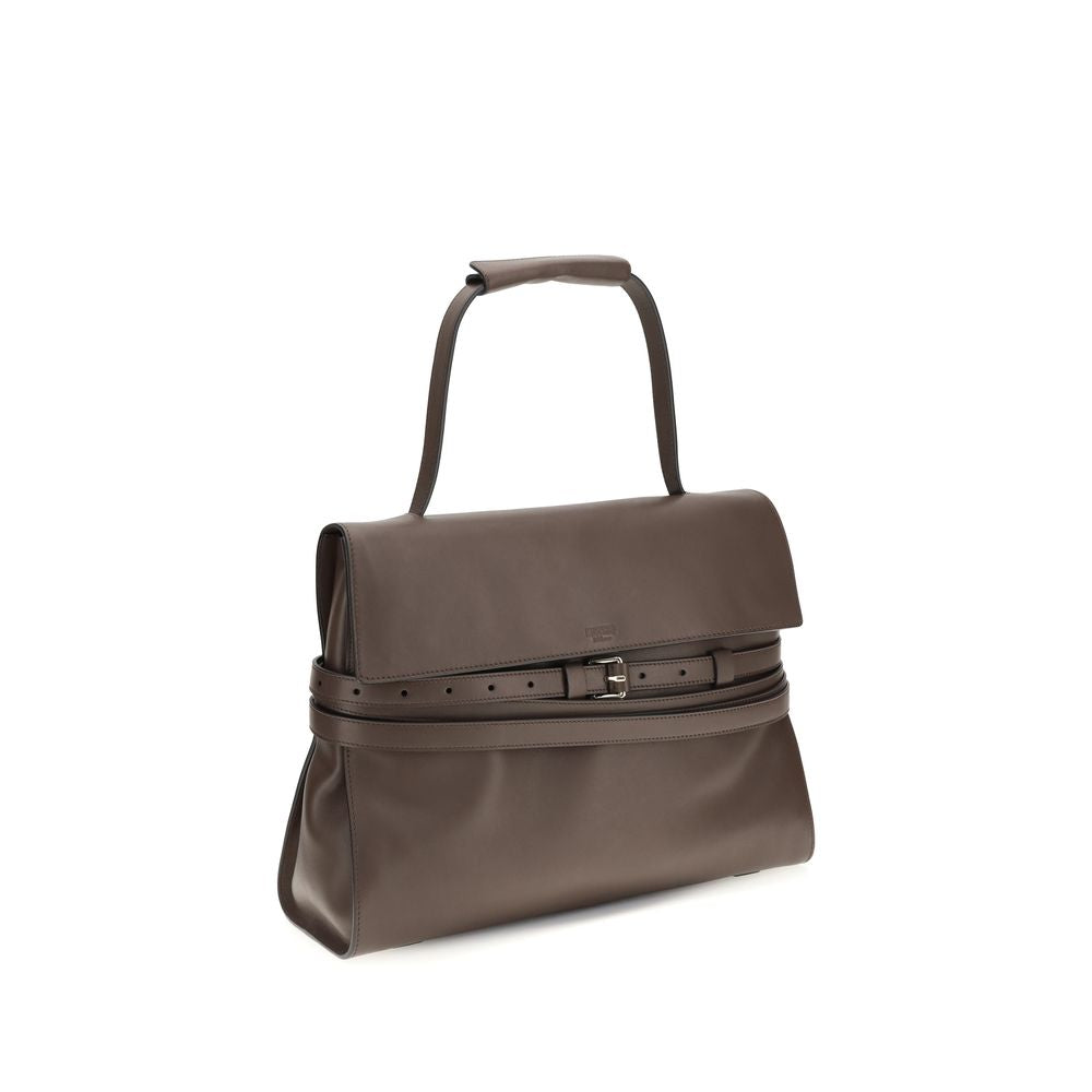 Brown Calf Leather Bos Taurus Handbag