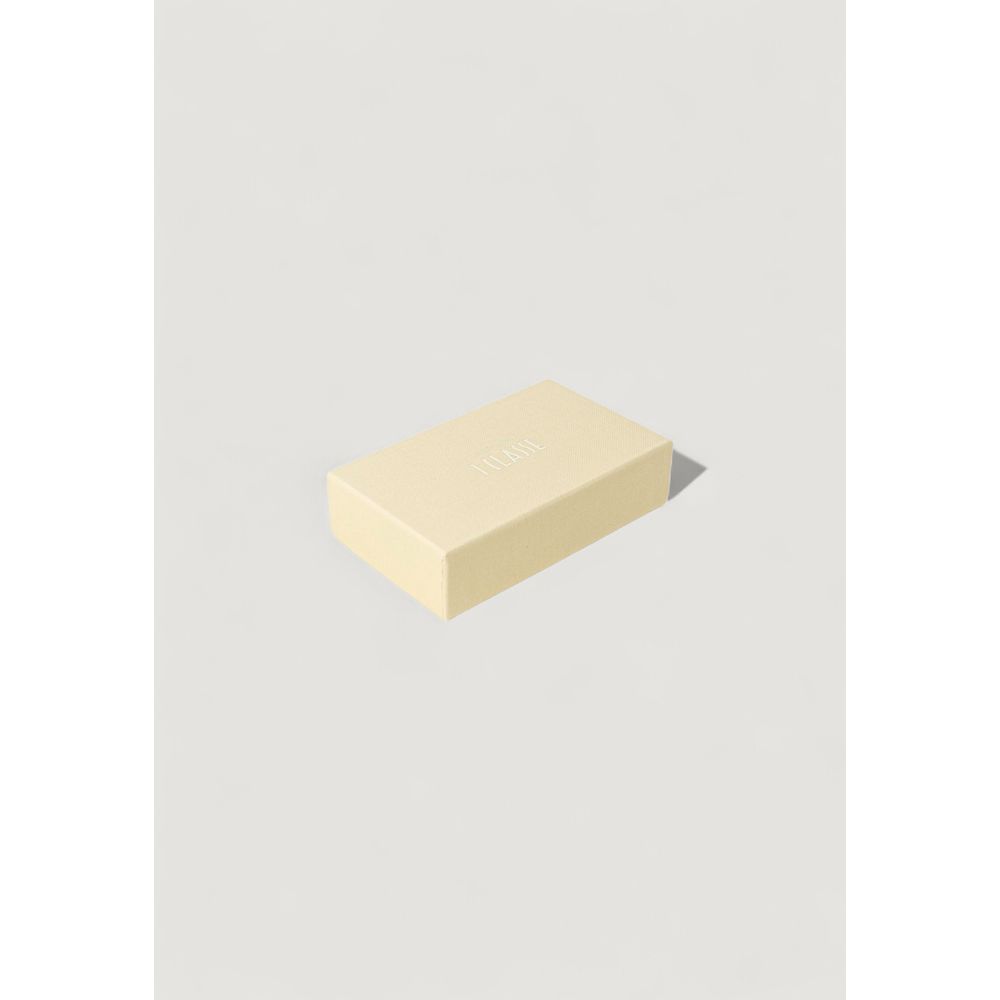 Beige Leather Keychain