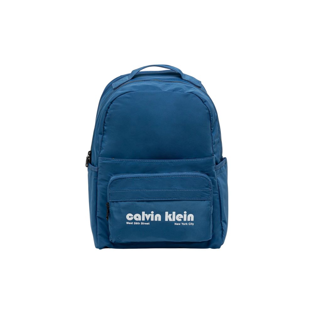 Blue Recycled Polyester Backpack