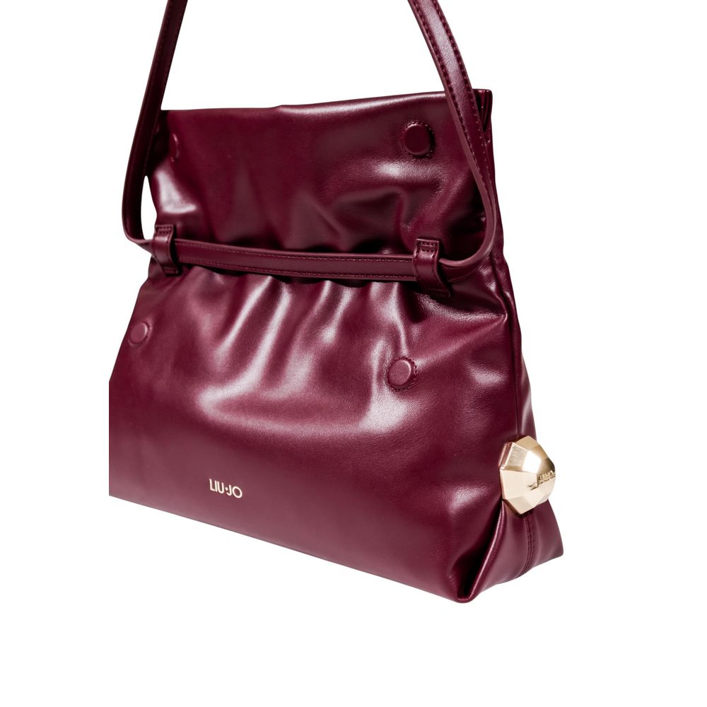 Bordeaux Polyethylene Clutch Bag