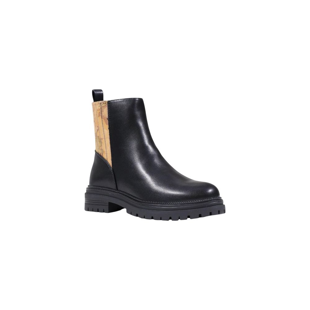 Black Polyethylene Ankle Boots