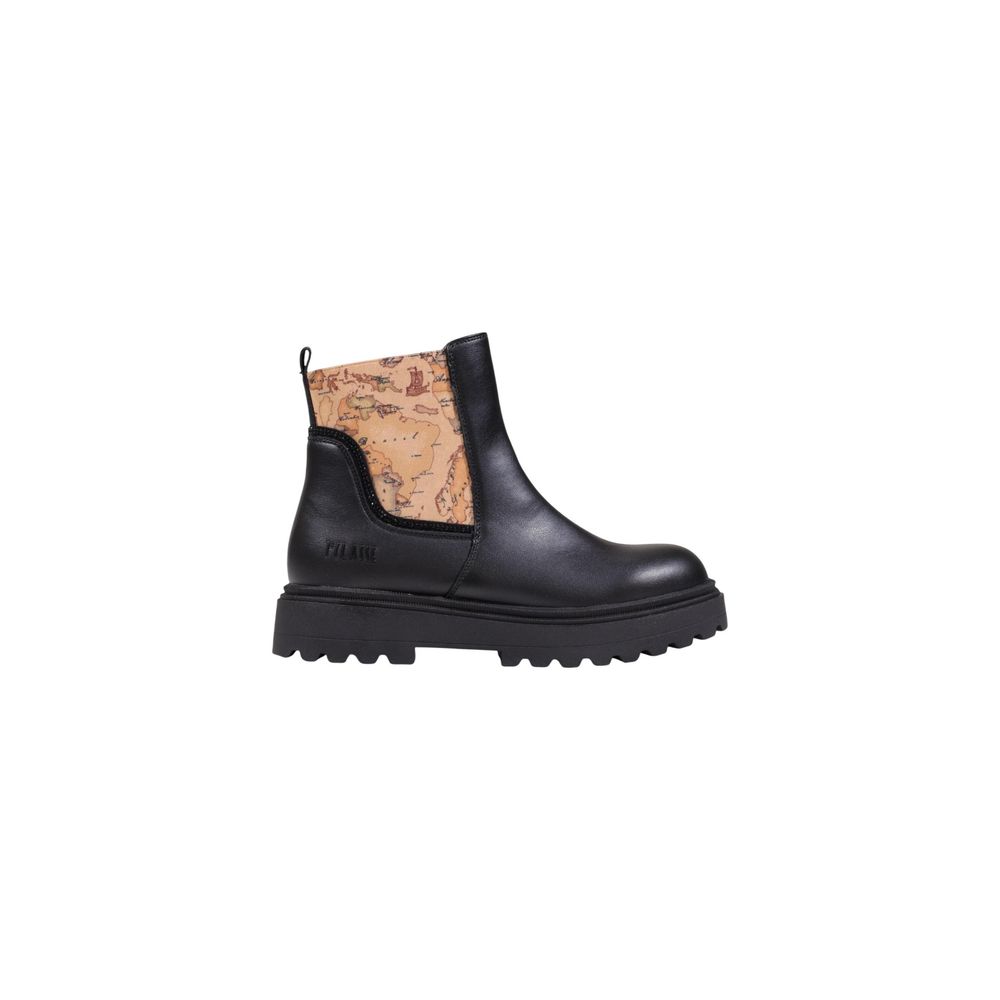 Black Polyethylene Ankle Boots