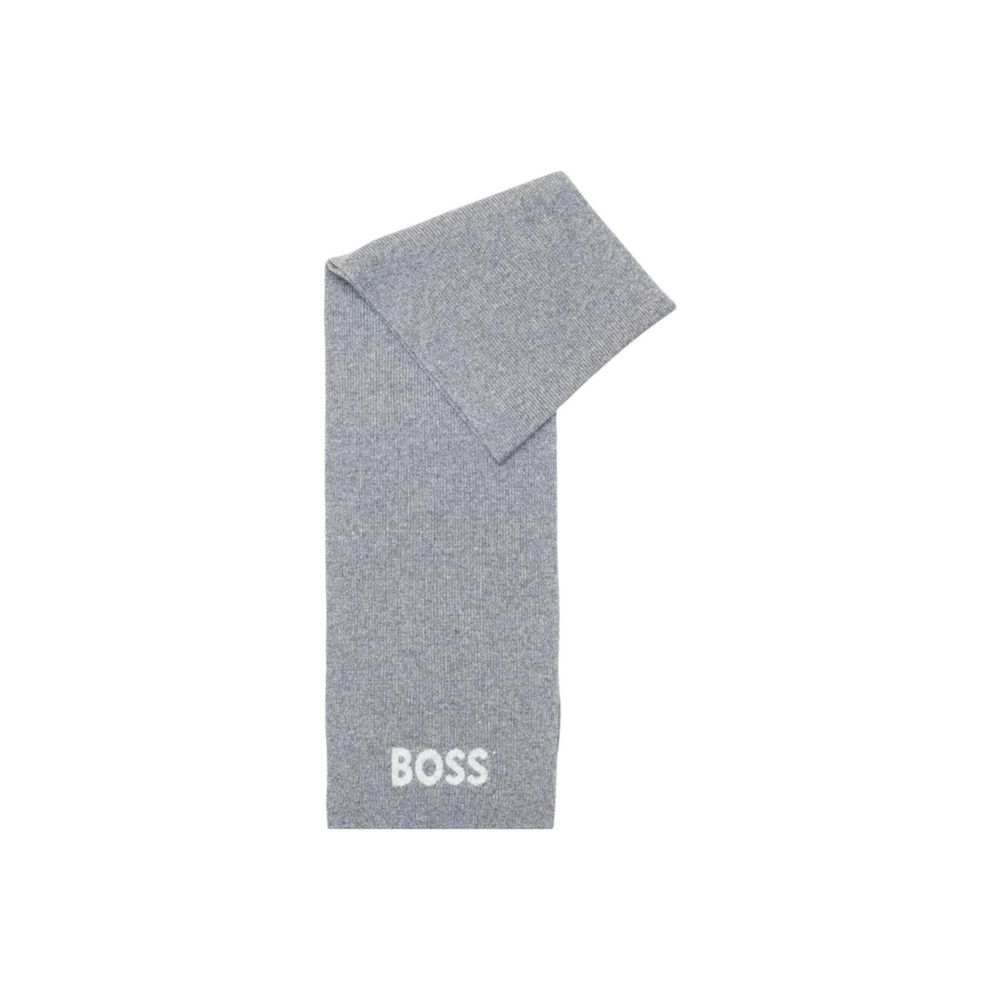 Gray Polyacrylic Scarf