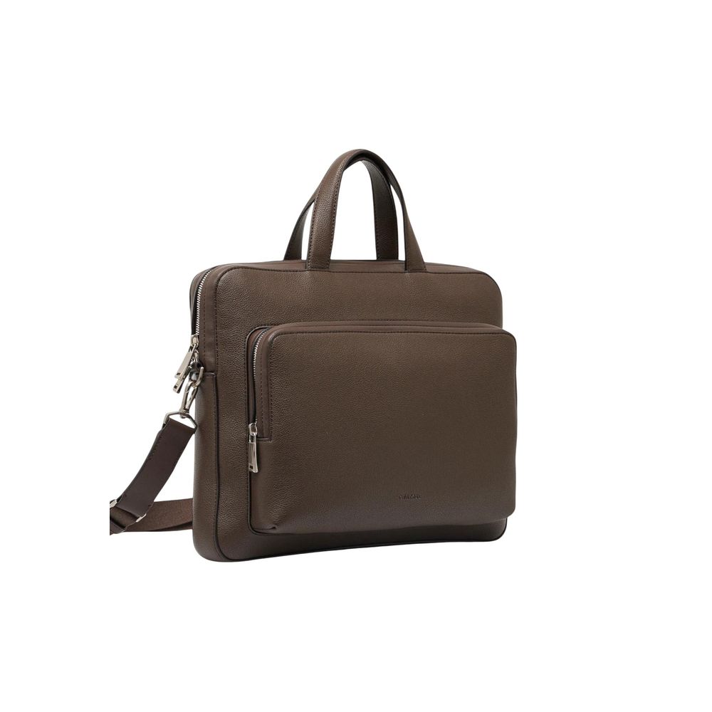Brown Polyethylene Briefcase