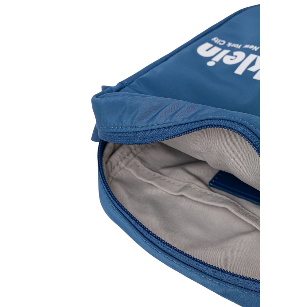 Blue Recycled Polyester Crossbody Bag