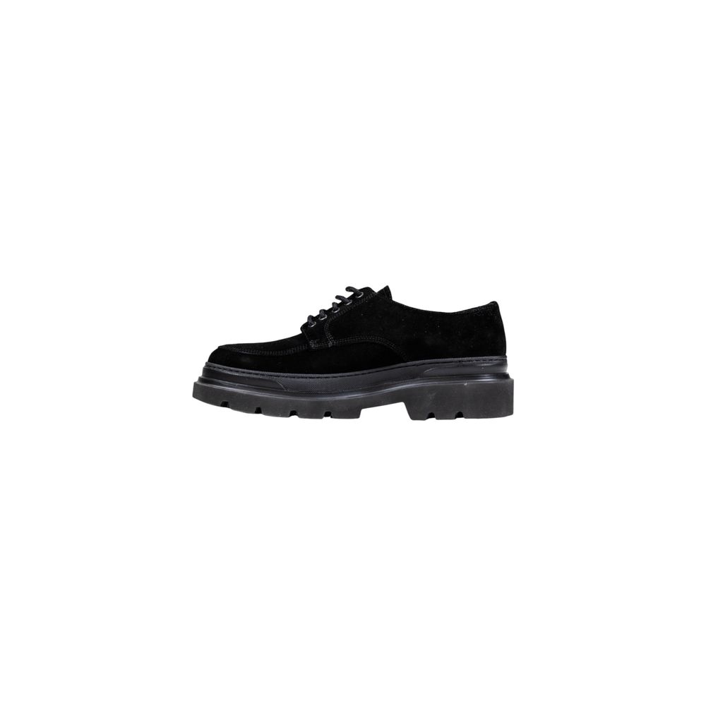 Black Leather Oxfords And Derbies