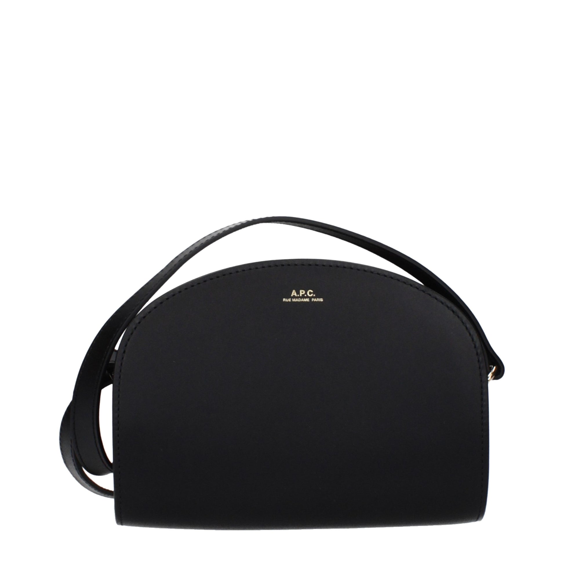 Black Leather Crossbody Bag