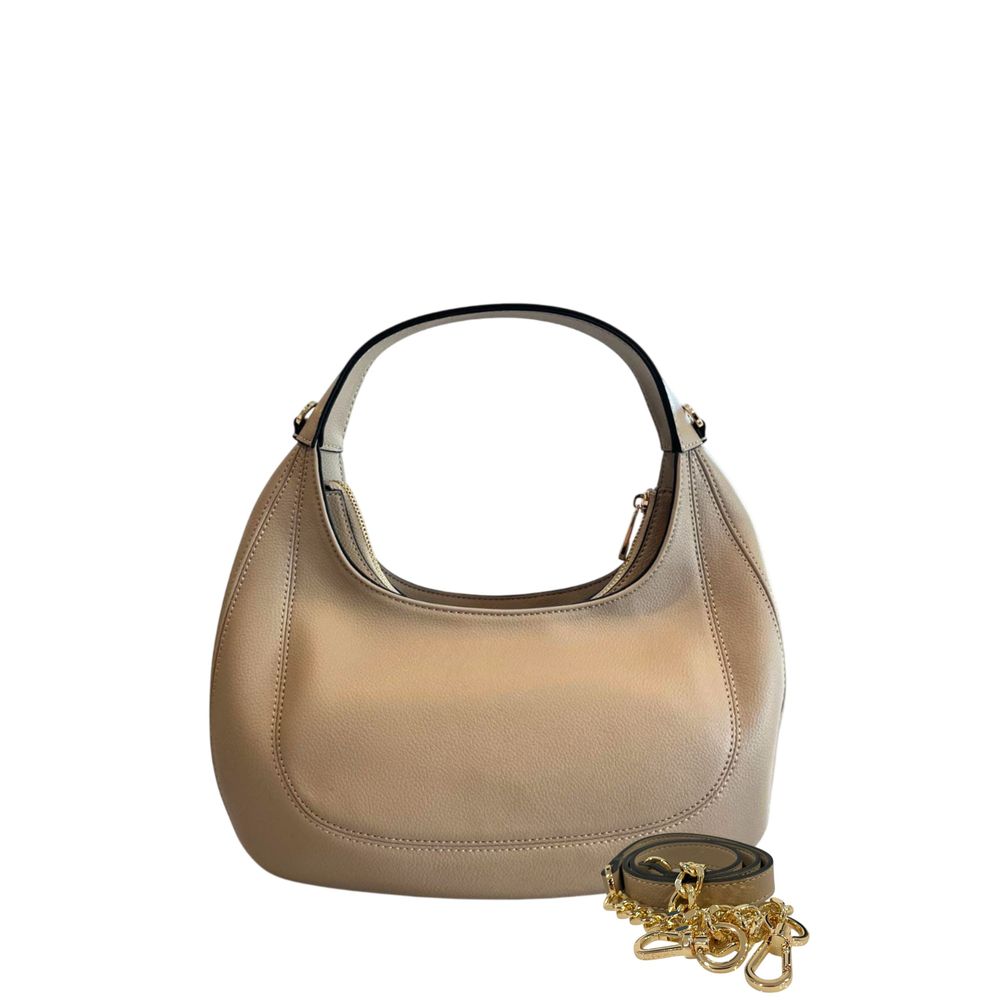 Beige PU Women Shoulder Bag
