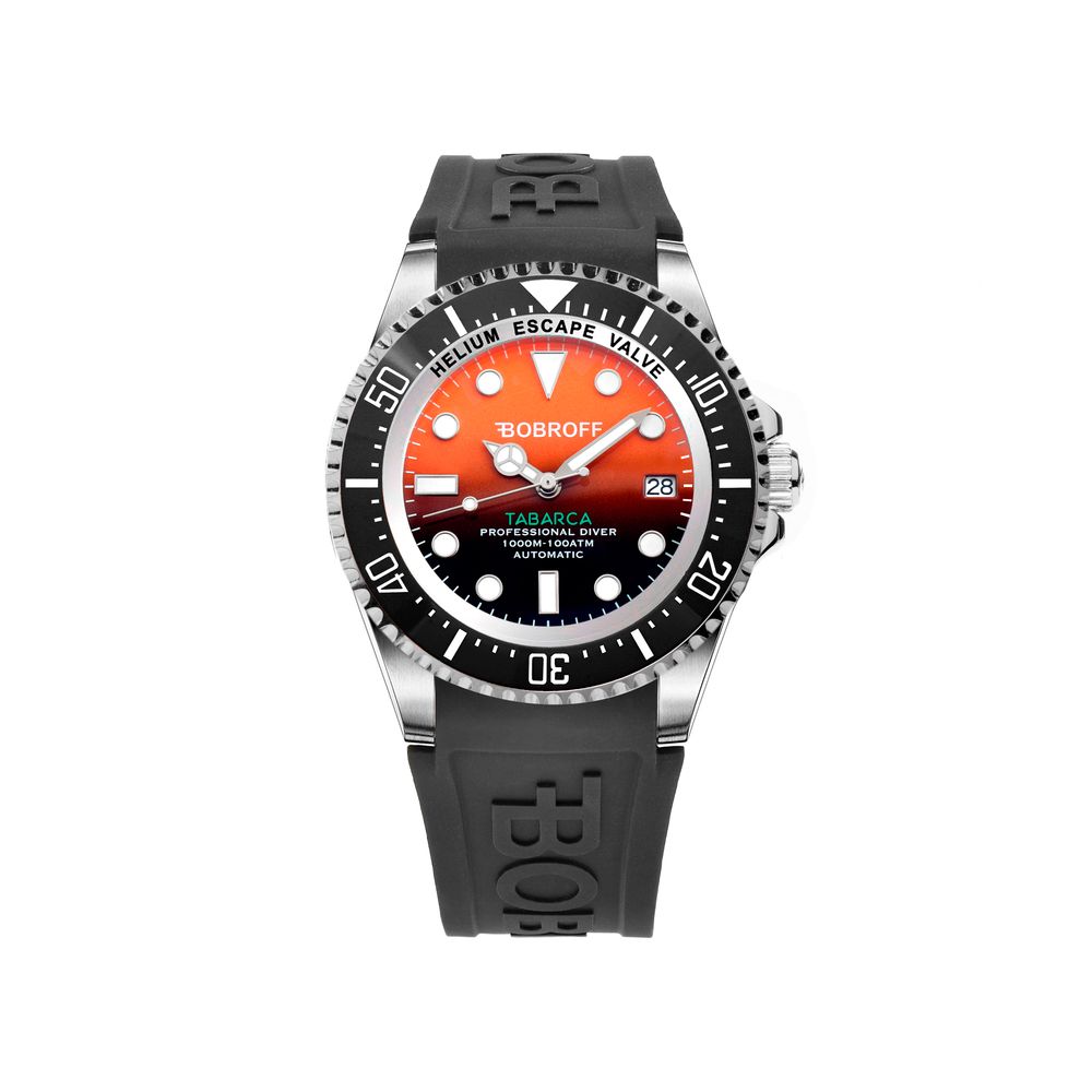 Black Rubber Sport Watch