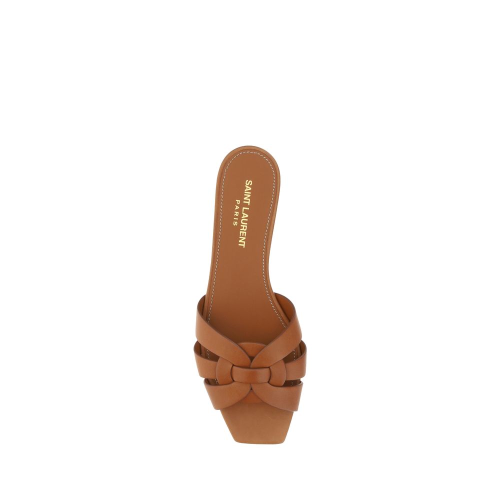 Brown Calf Leather Bos Taurus Sandals