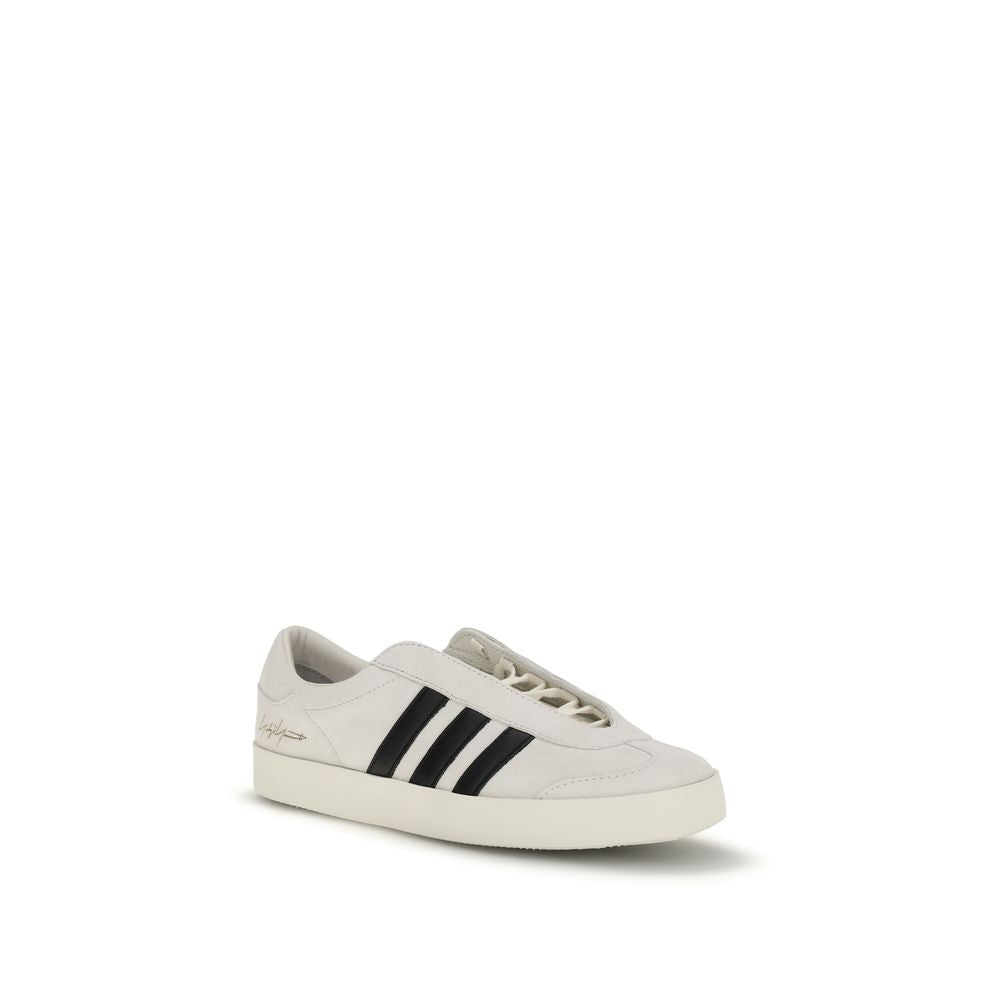 Beige Calf Leather Bos Taurus Low Top Sneakers