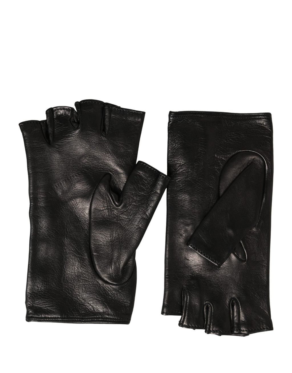 Women Black Embellished Wrist Length Mitten Gloves
