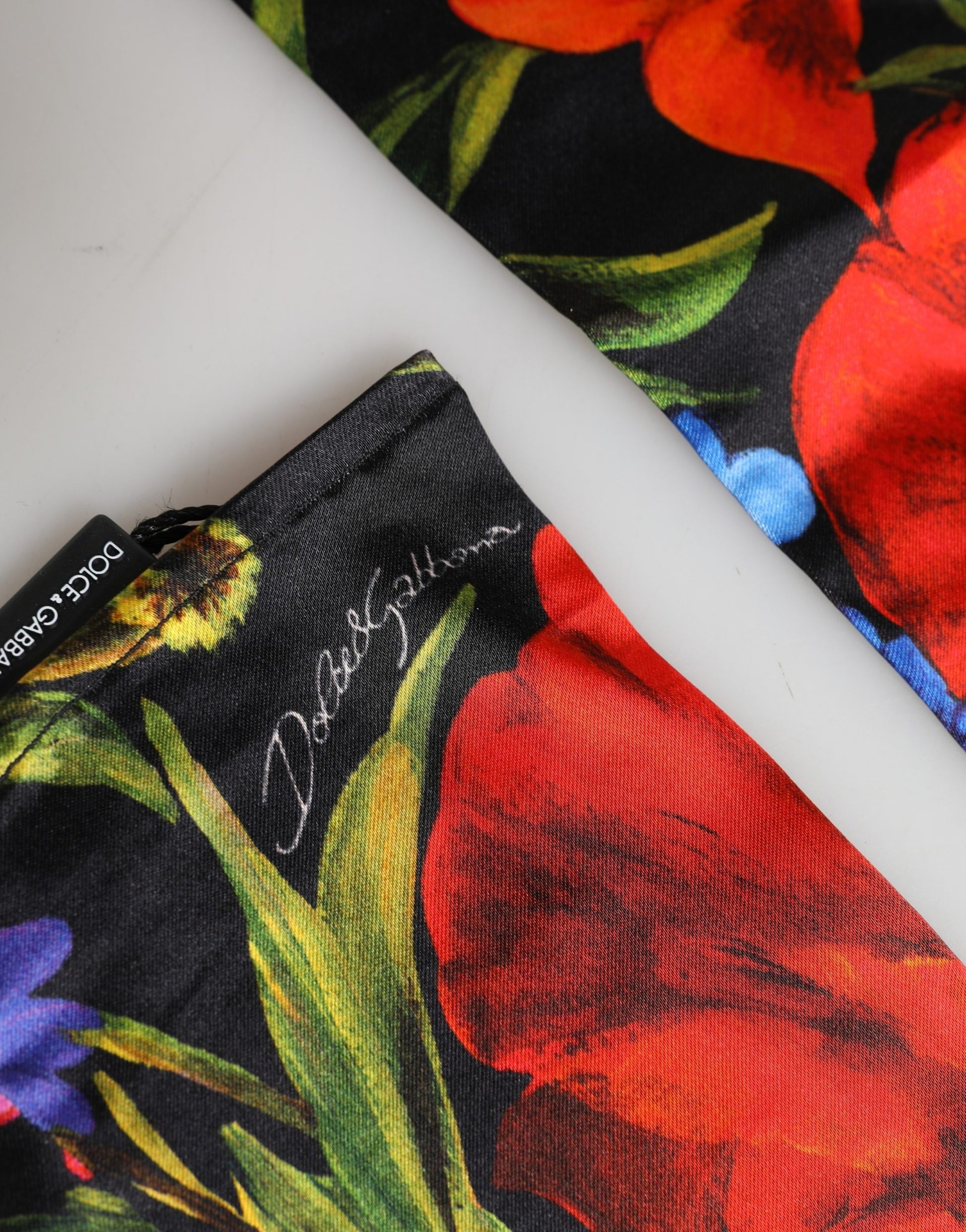 Multicolor Floral Print Elbow Length Women Gloves