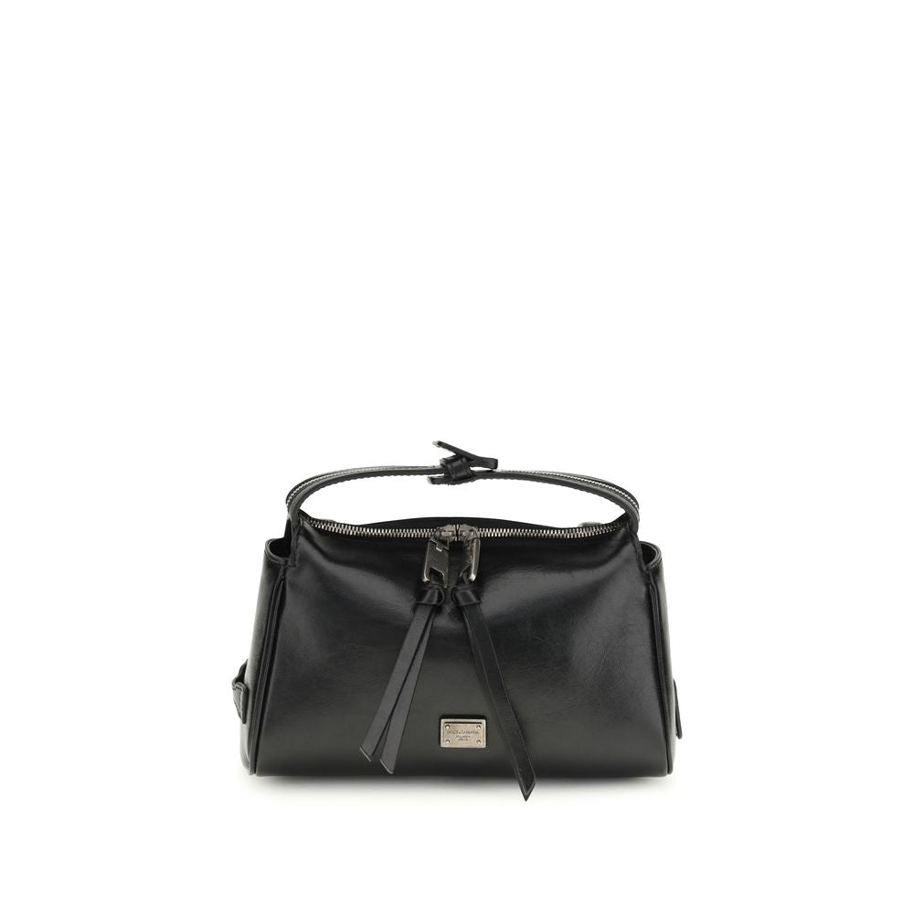 Black Calf Leather Bos Taurus Handbag