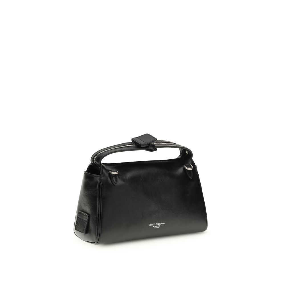 Black Calf Leather Bos Taurus Handbag