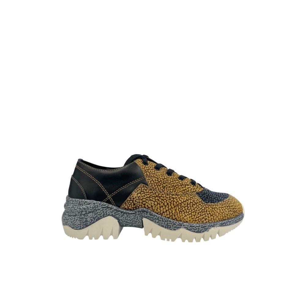 Beige Leather Women Sneaker