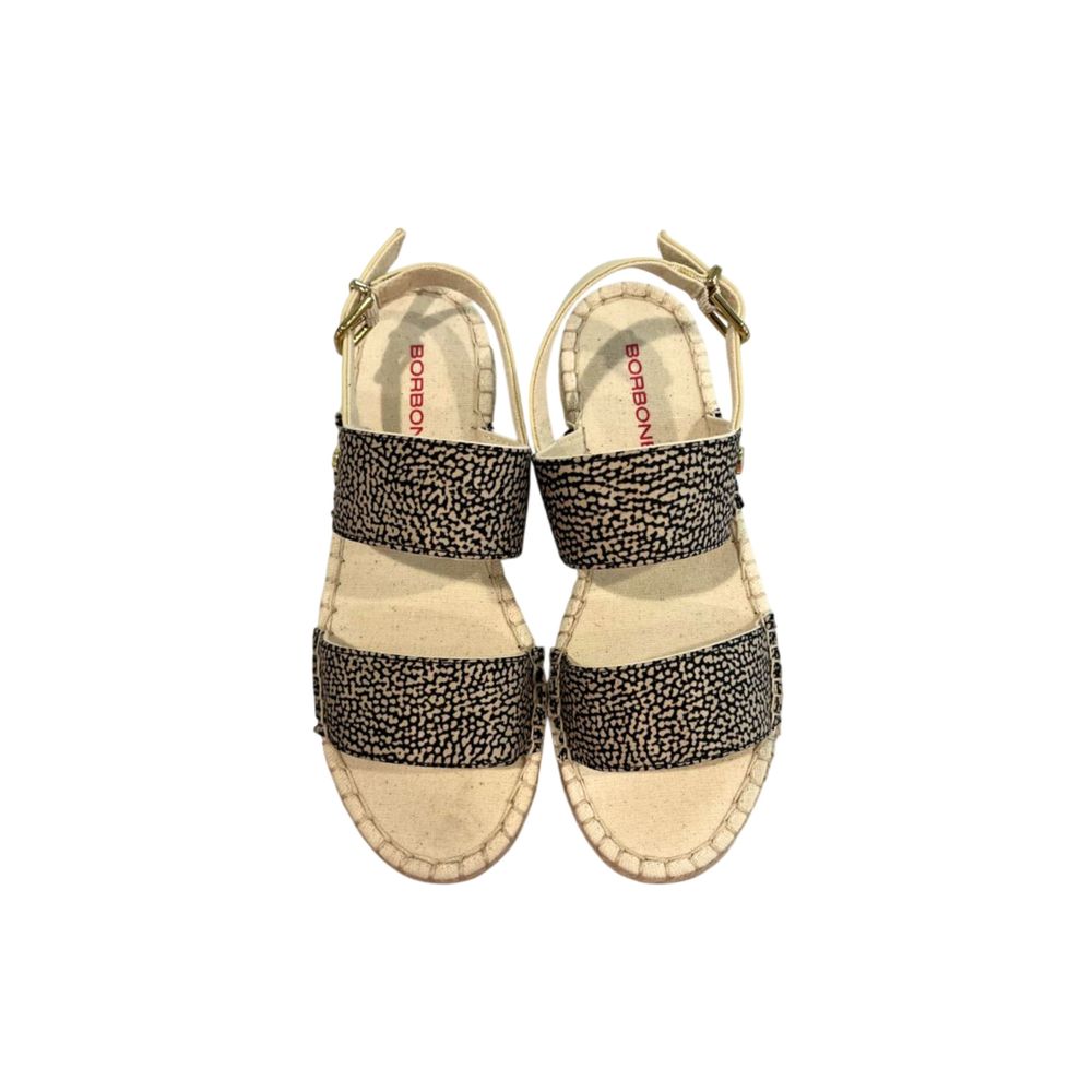 Beige Textile Women Sandal