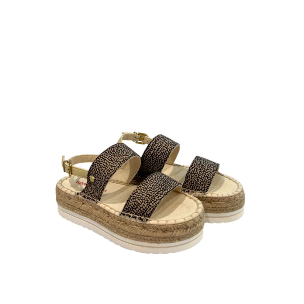 Beige Textile Women Sandal