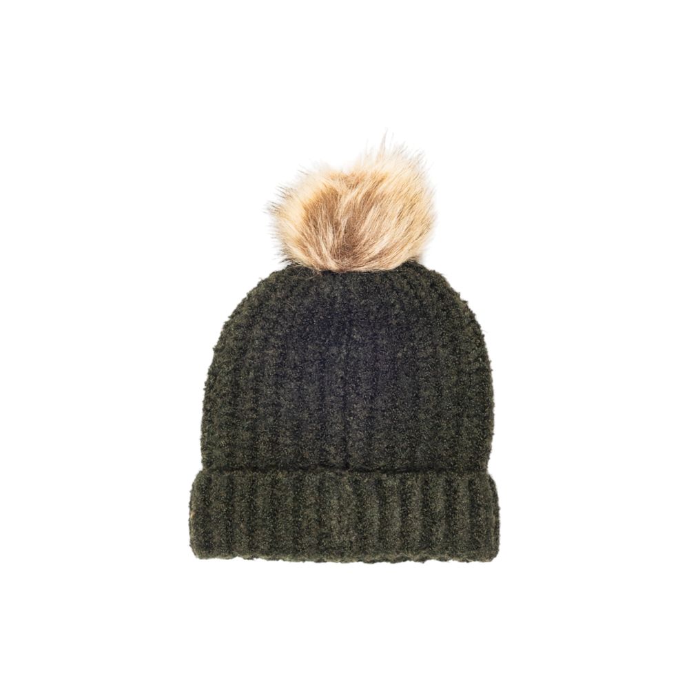 Green Polyester Beanie