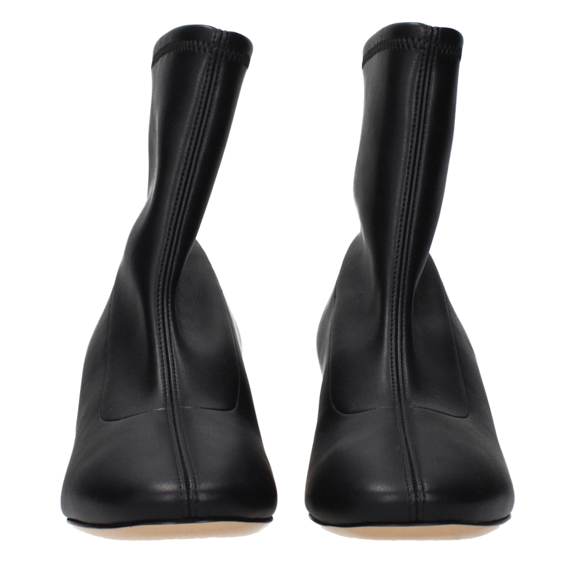 Black Leather Ankle Boots