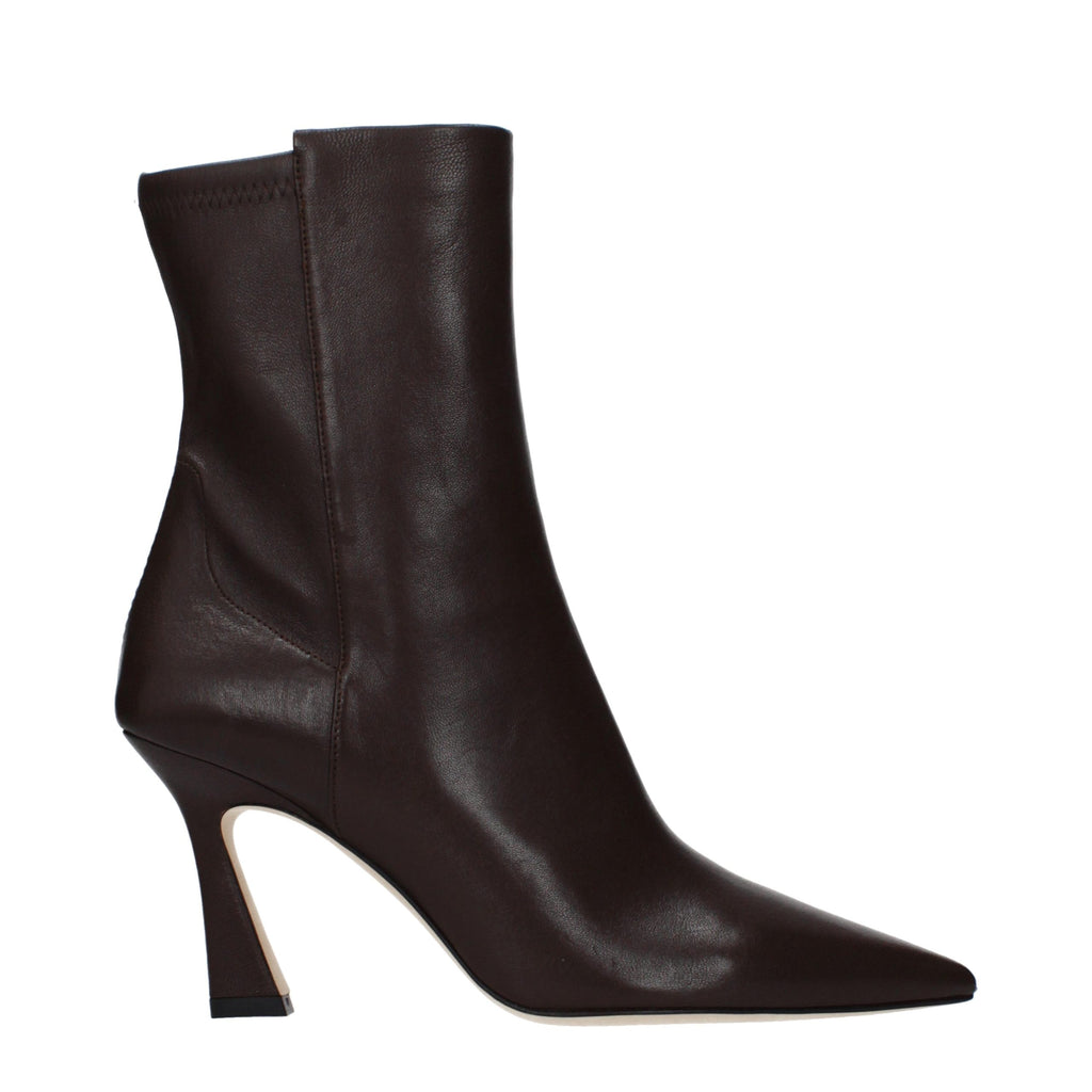 Brown Leather Ankle Boots