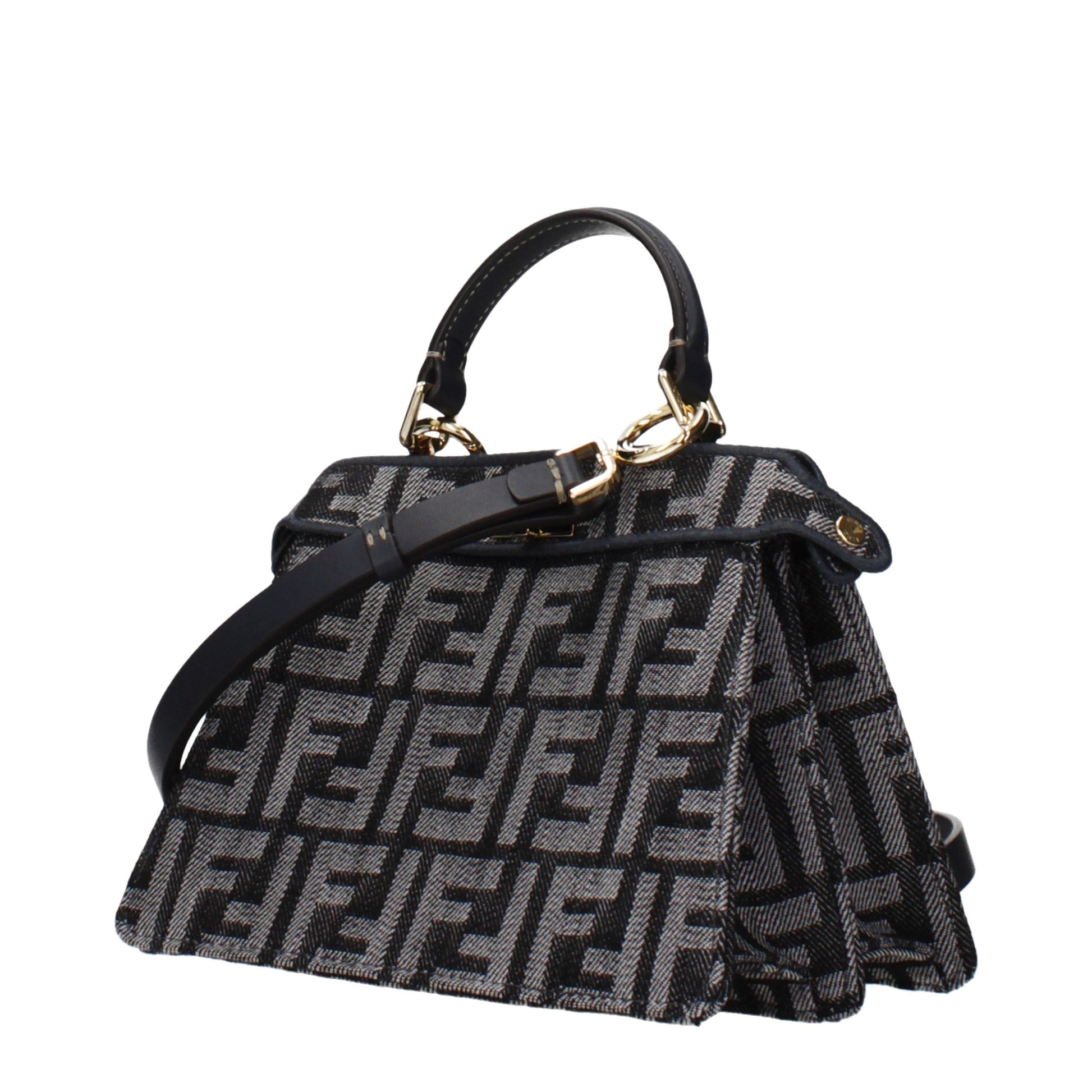 Black Fabric Handbag