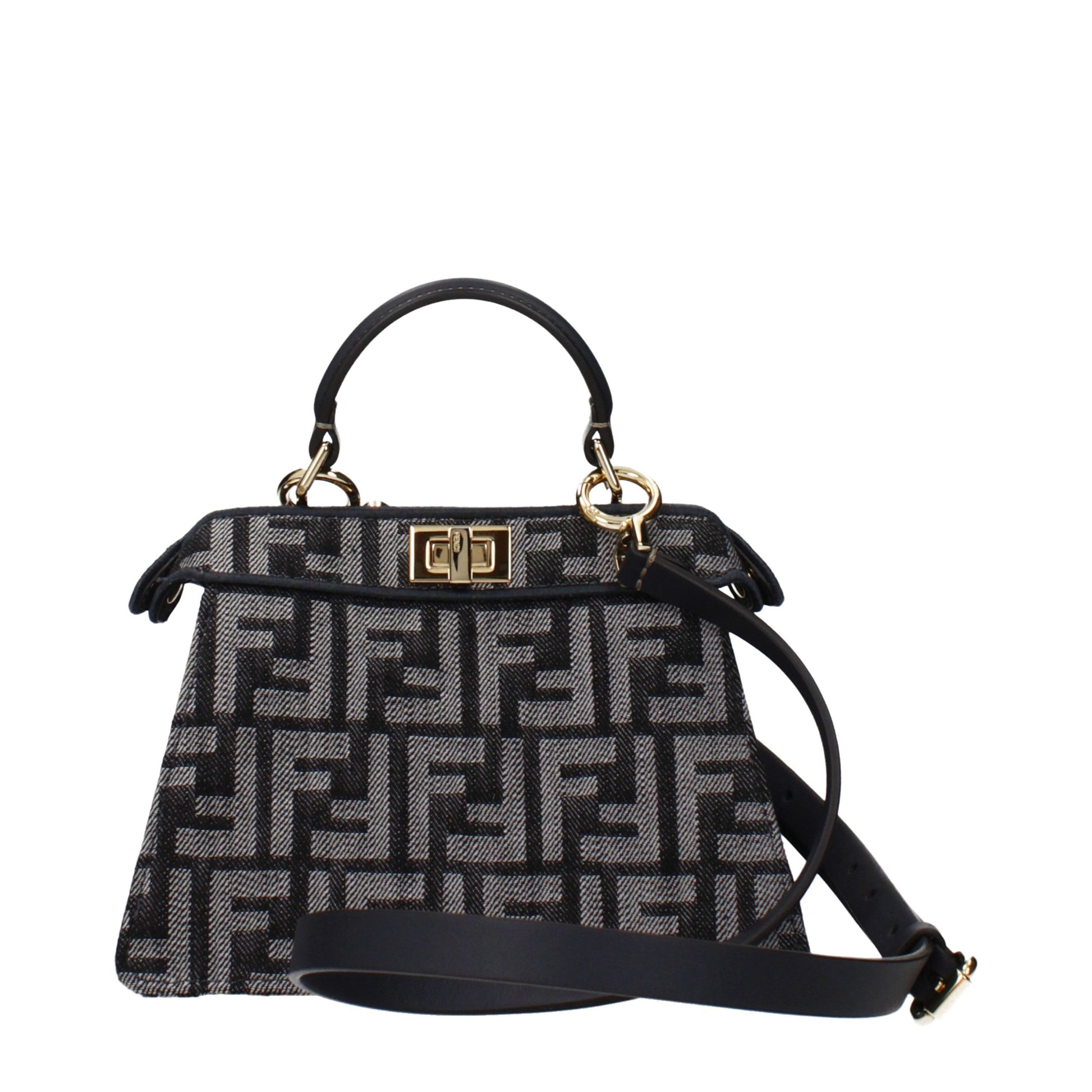Black Fabric Handbag