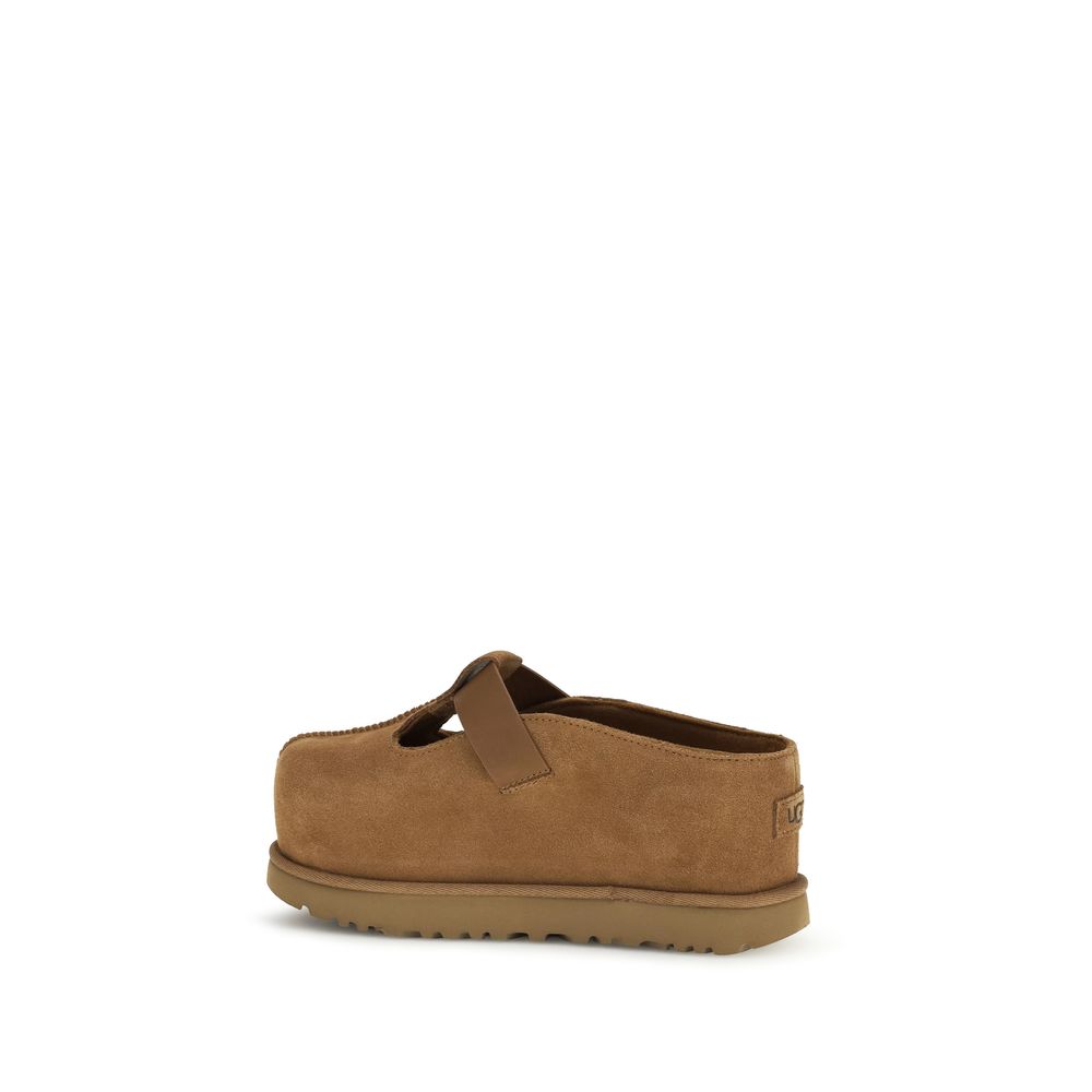 Brown Calf Leather Bos Taurus Mules