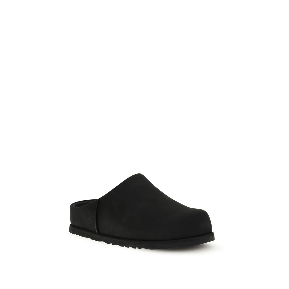 Black Calf Leather Bos Taurus Mules
