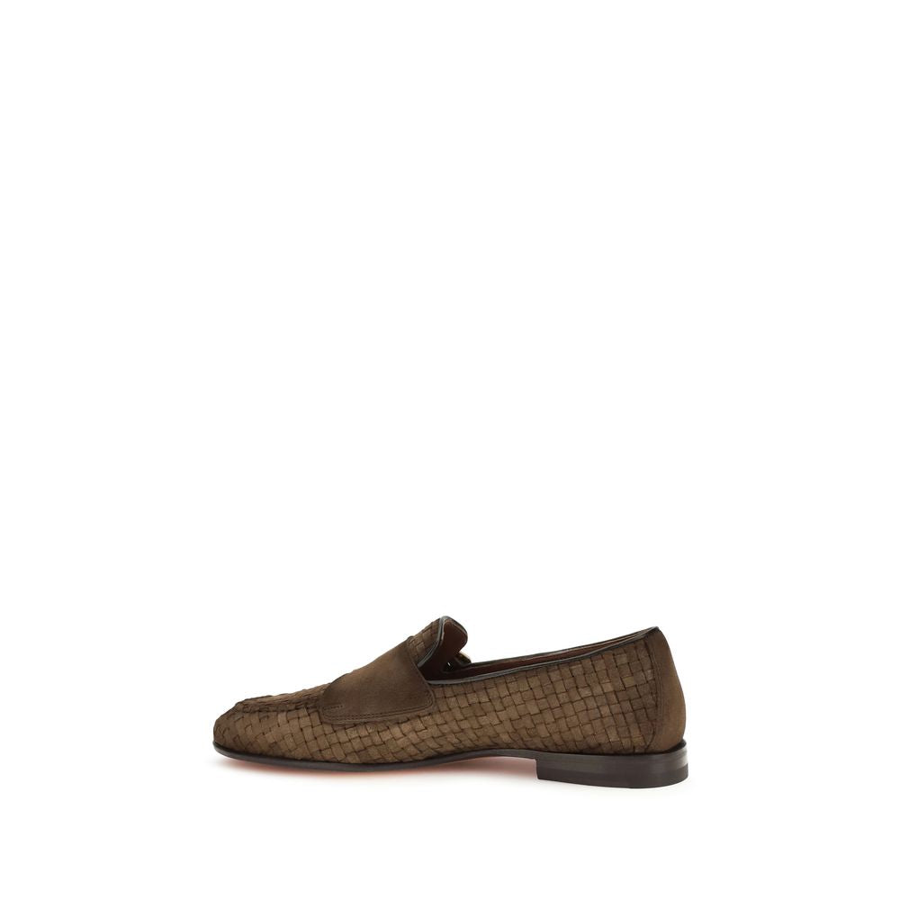 Brown Calf Leather Bos Taurus Slip-On Loafers