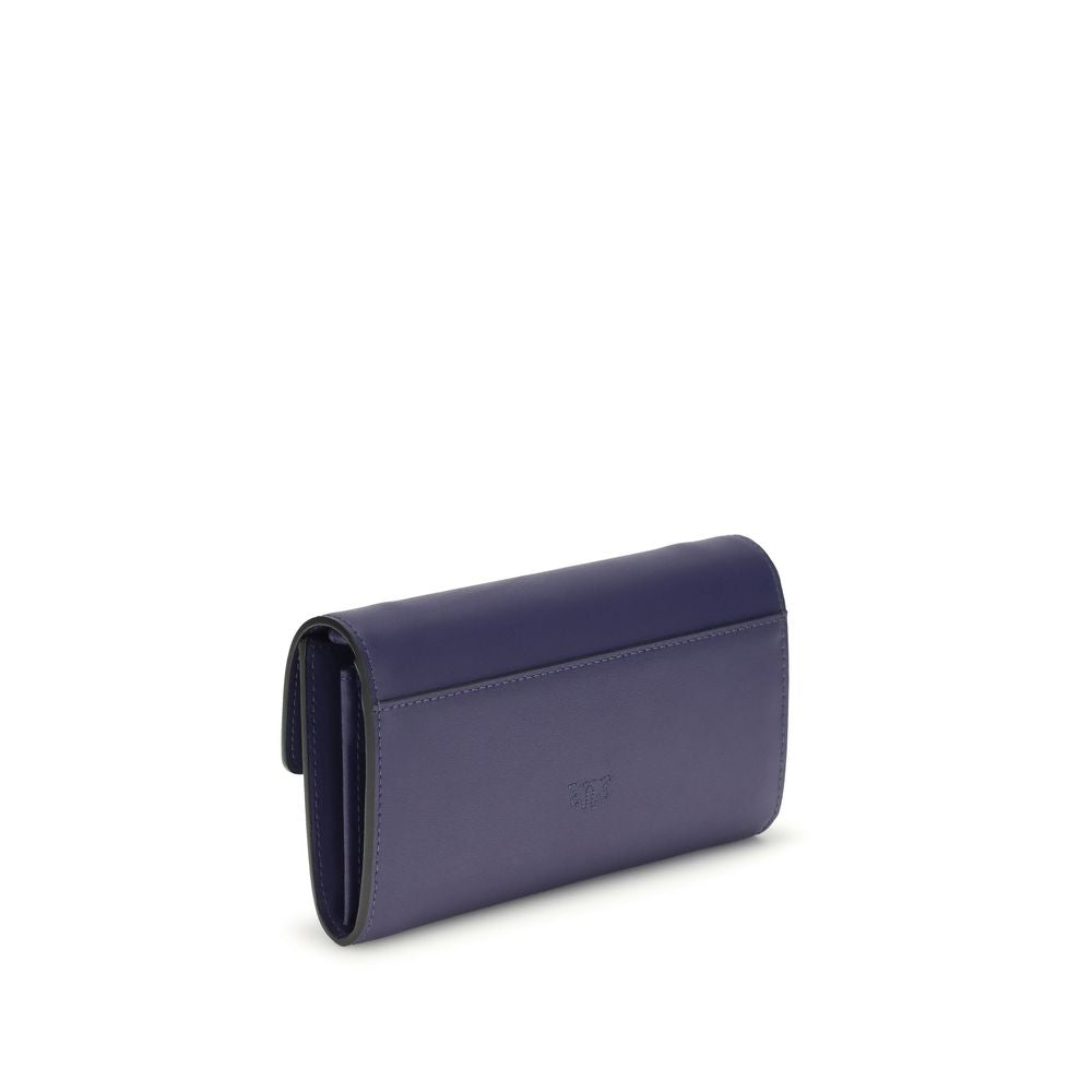 Blue Calf Leather Bos Taurus Wallet