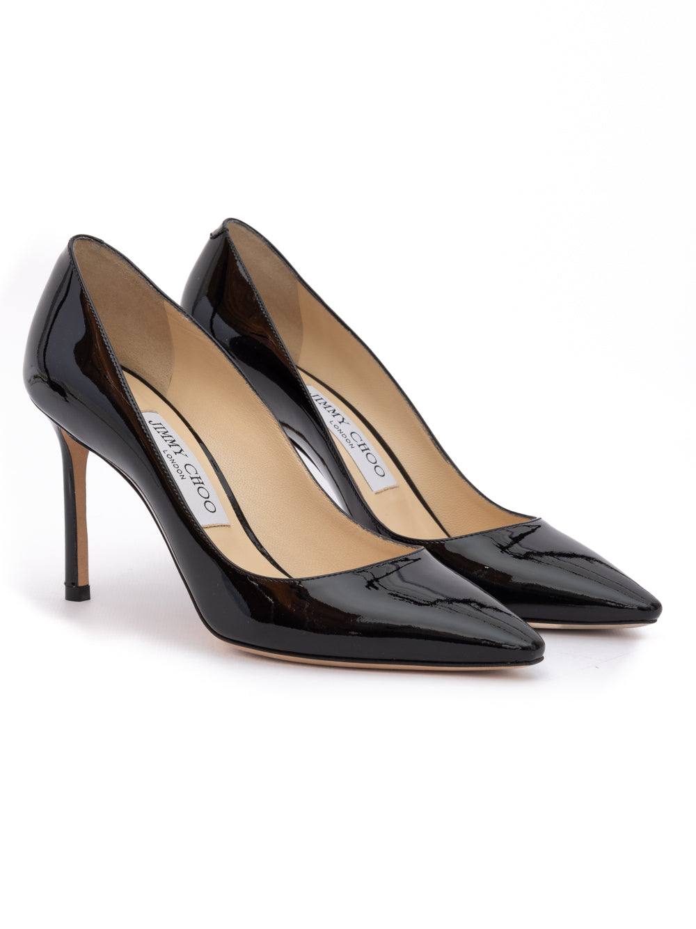 Black Patent Leather Romy 85 Pumps