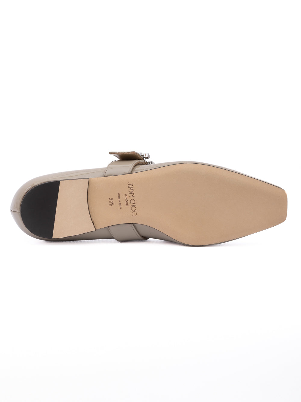 Taupe Grey Patent Leather Chery Ballet Flat