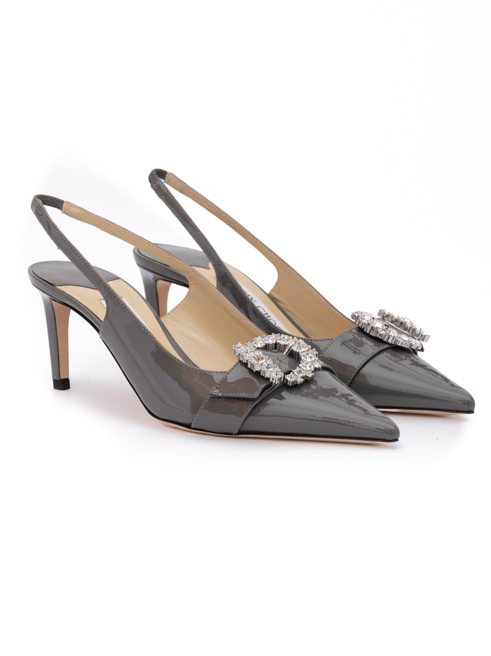 Storm Grey Patent Leather Chery SB 65 Pumps