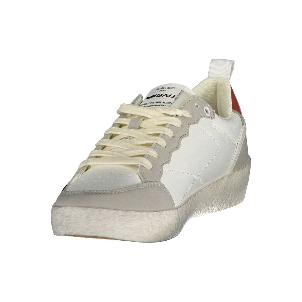White Polyurethane Men's Sneaker