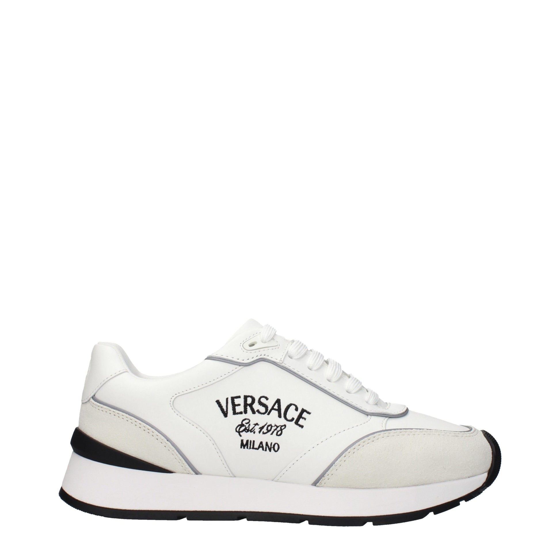 White Leather Athletic Sneakers
