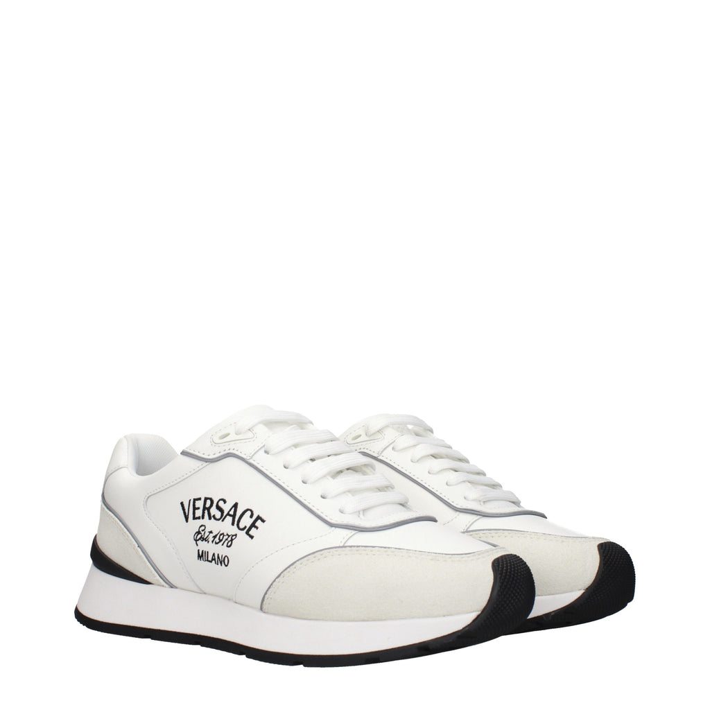 White Leather Athletic Sneakers
