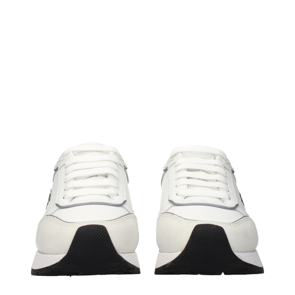 White Leather Athletic Sneakers