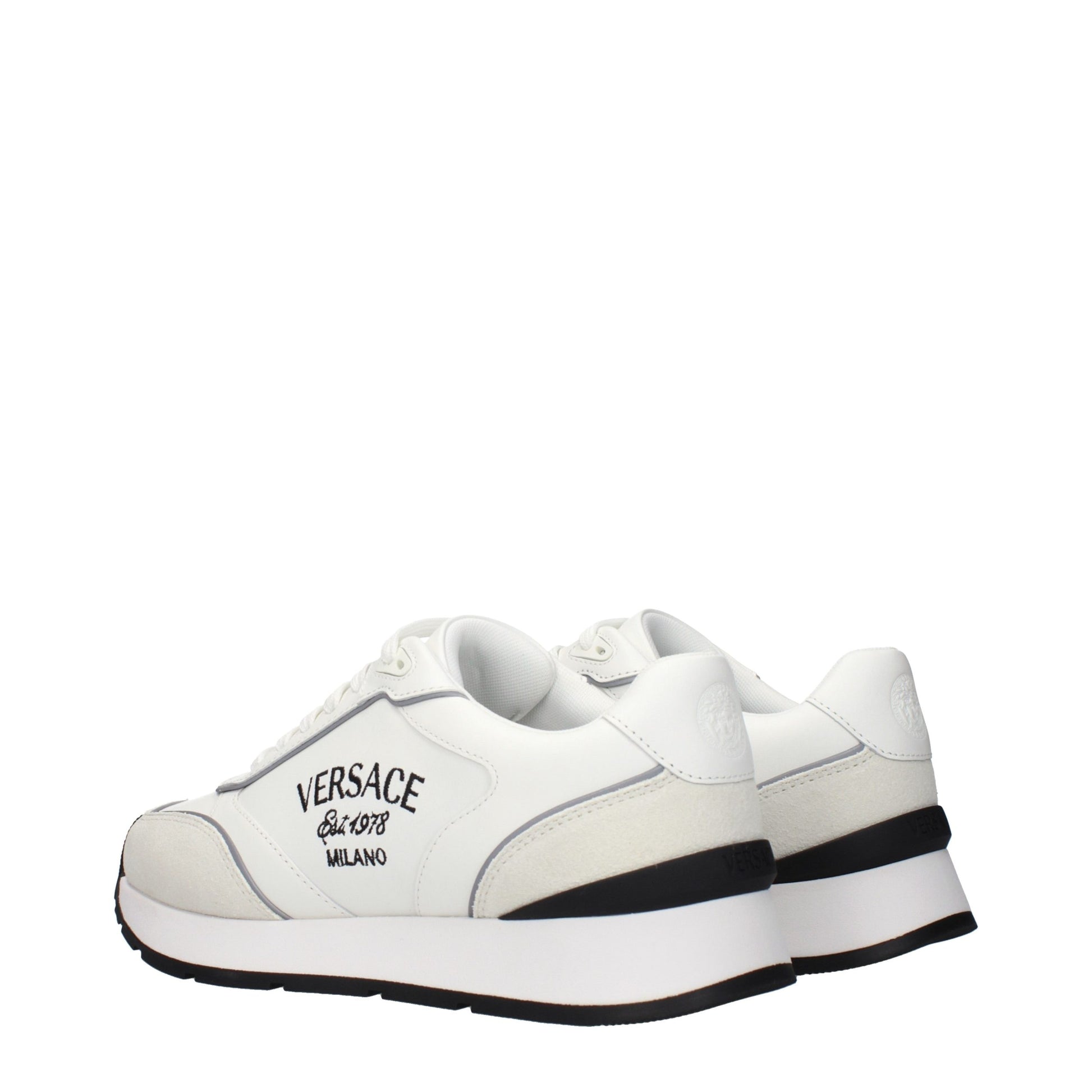 White Leather Athletic Sneakers
