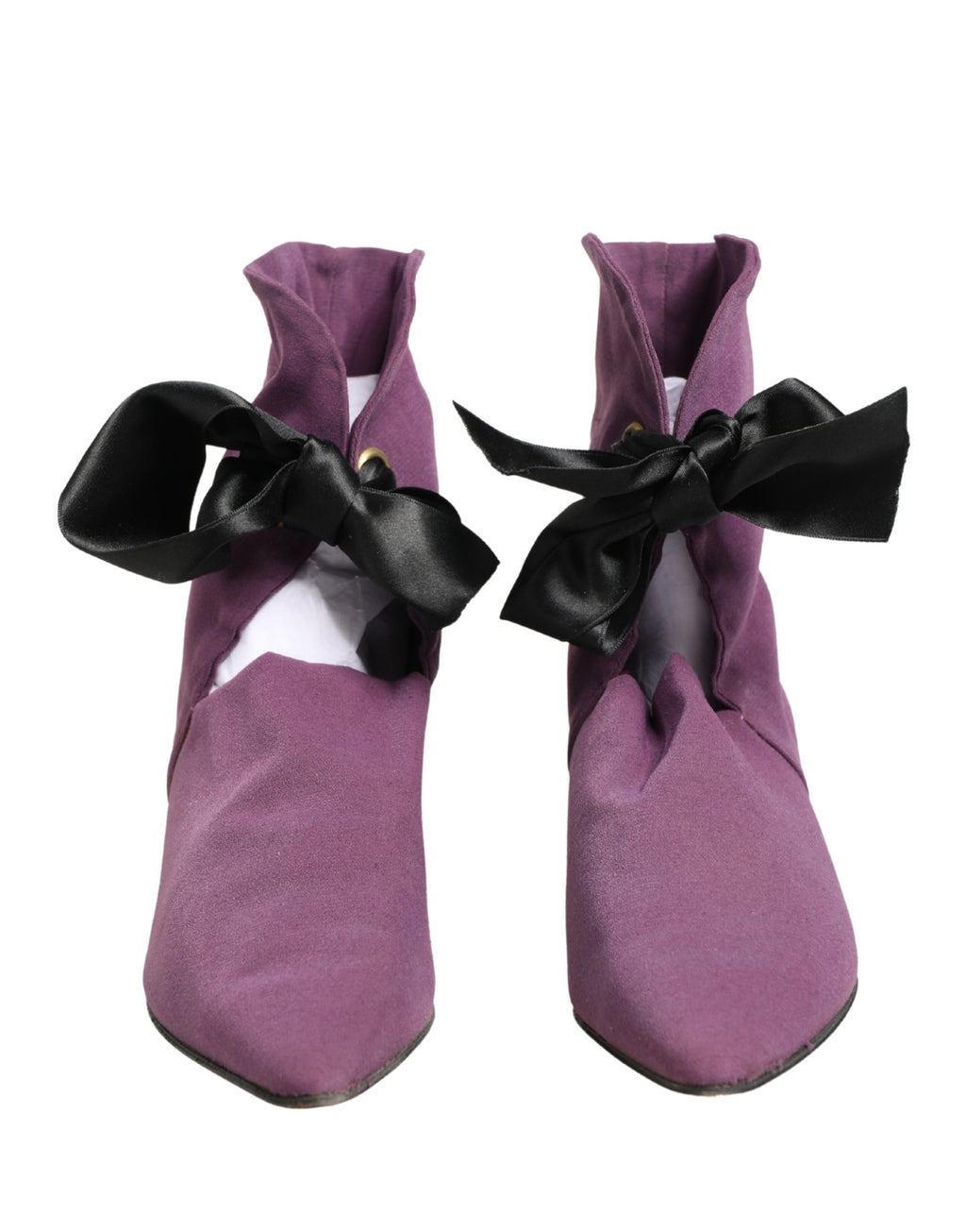 Purple Mid Calf Boots Shoes