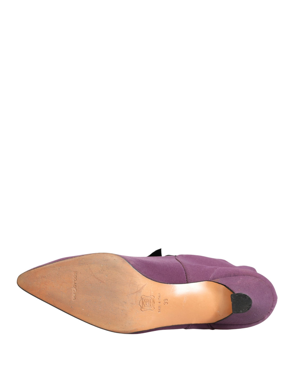 Purple Mid Calf Boots Shoes