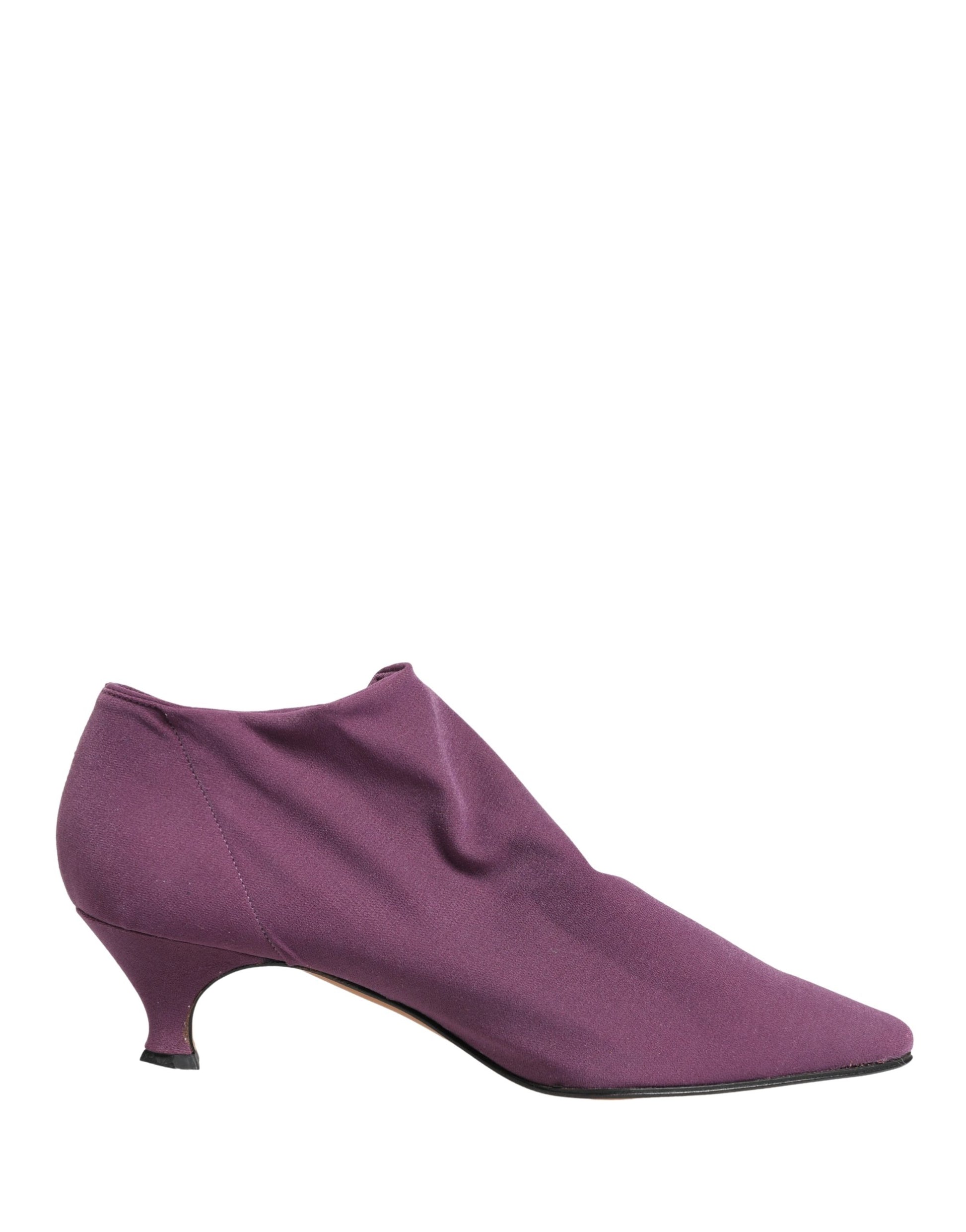 Shoes Purple Suede Ankle Boots Shoes