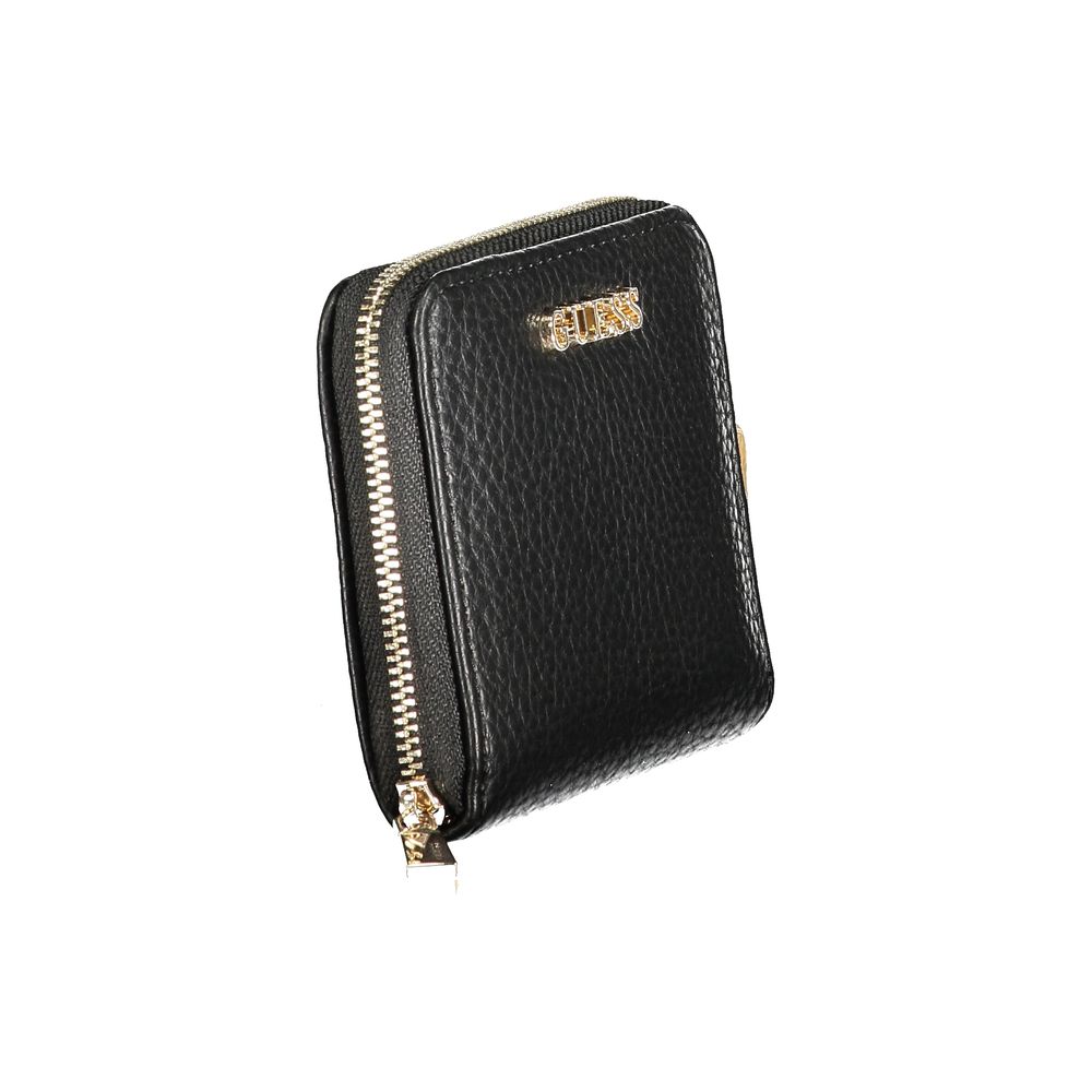 Black Polyurethane Women Wallet