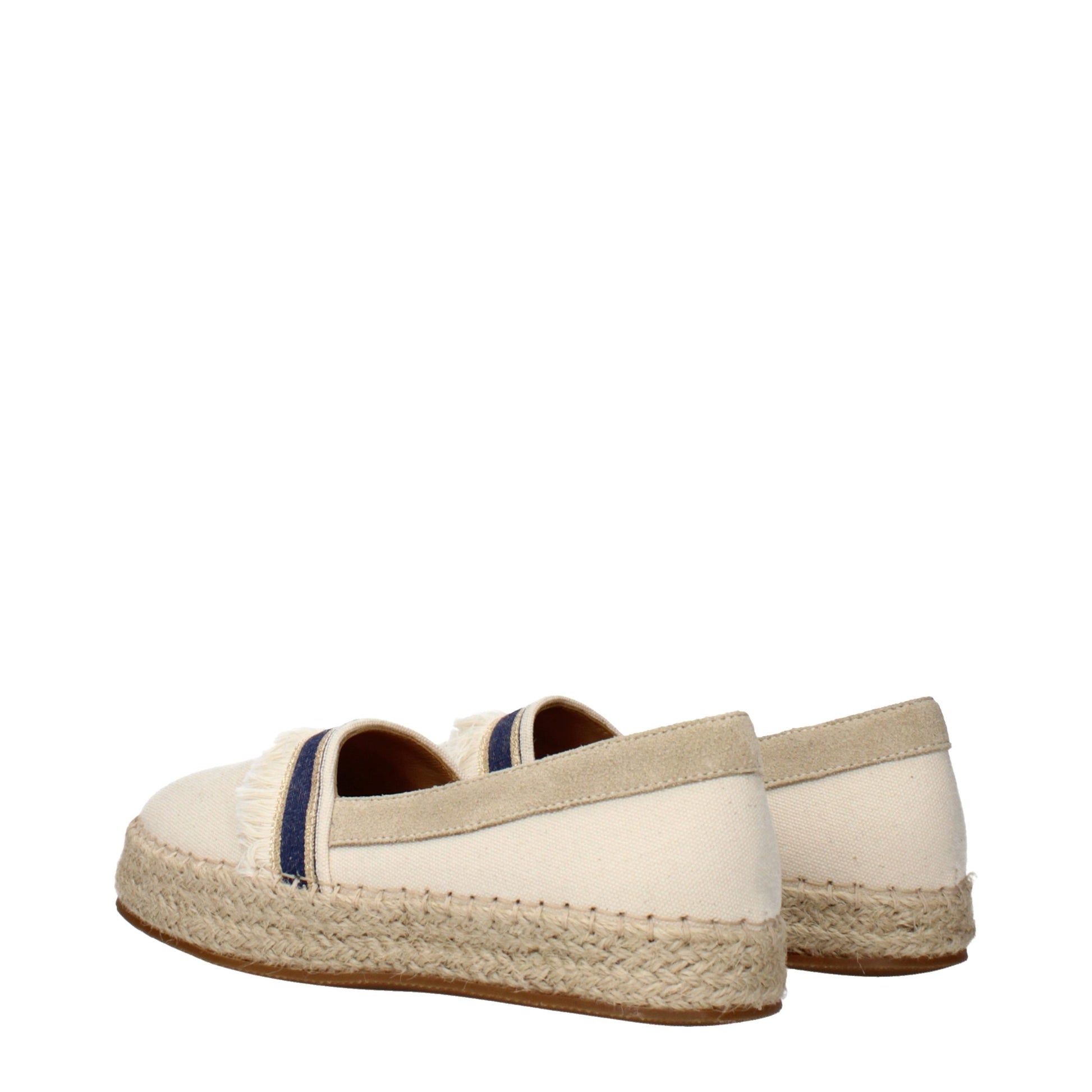 Beige Fabric Espadrilles