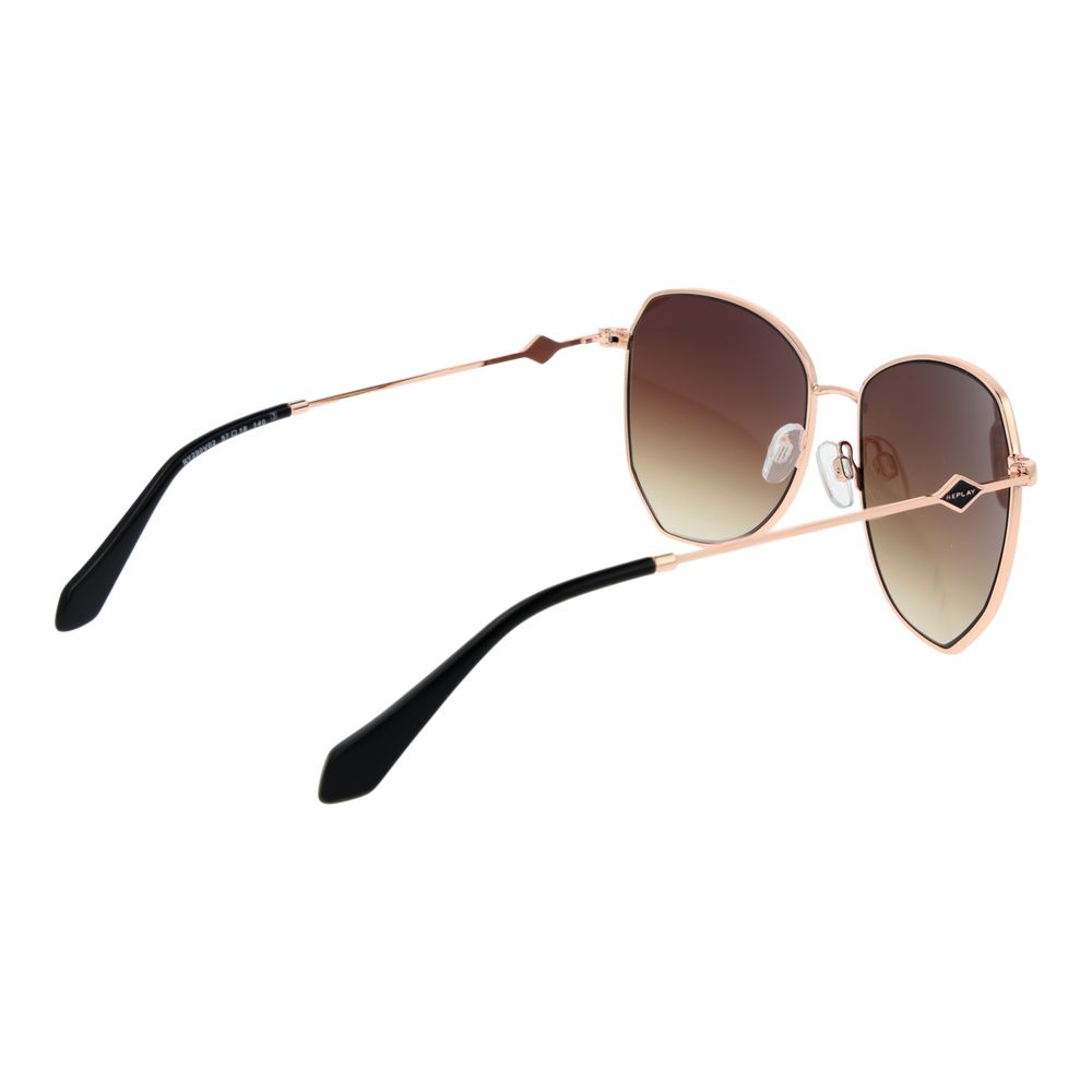 Rose Gold Metal Sunglasses