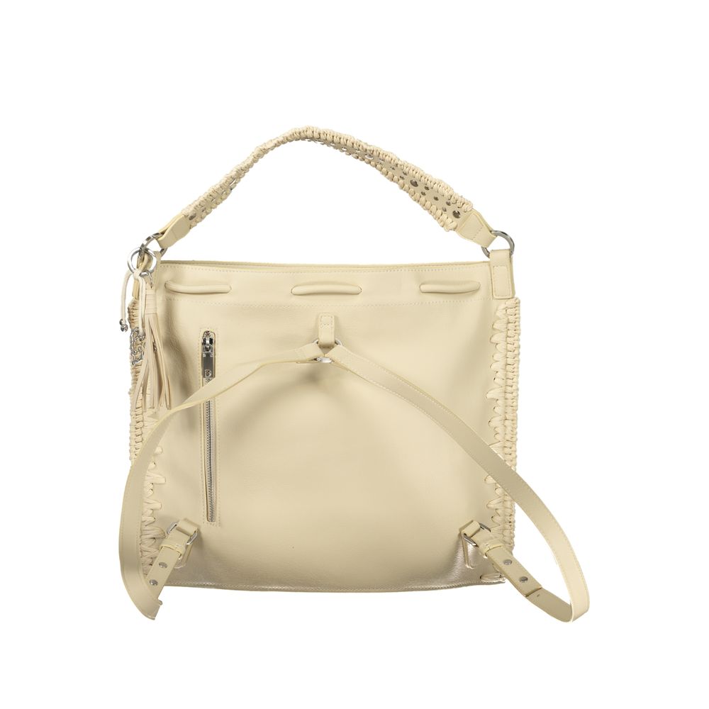 Bianco Poliuretano Woman Backpack